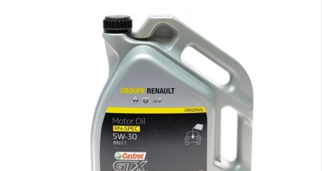 Олива моторна 5w30 Castrol GTX RN 17 5L RENAULT 7711658105