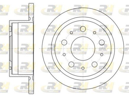 Диск тормозной задний D300 TOYOTA Corolla 13-18; FIAT Ducato 06-14; PEUGEOT Boxer 06-14; CITROEN Jumper 06-14 ROADHOUSE 61057.00