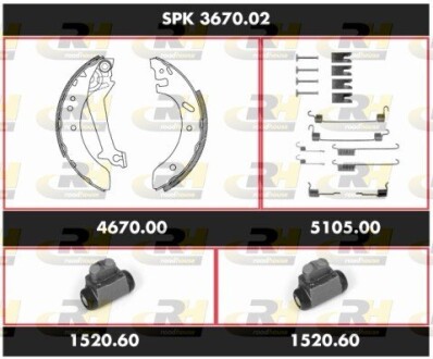 Гальмівний комплект ROADHOUSE SPK 3670.02