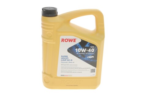 Олива моторна HIGHTEC SUPER LEICHTLAUF HC-O SAE 10W-40 (4 L) ROWE 20058-0040-99