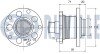 Ступиця зад. ABS+ Audi A6 Skoda Superb I VW Passat 1.6-3.7 06.94-03.08 RUVILLE 220724 (фото 2)