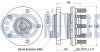 Ступиця зад. ABS+ Ford Focus III 1.0-Electric 07.10- RUVILLE 221719 (фото 2)