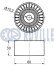 60x10x30 Ролик паска приводного Renault Espace IV, Laguna II, III, Master IV 2.0dCi/2.3dCi 05- RUVILLE 541813 (фото 2)