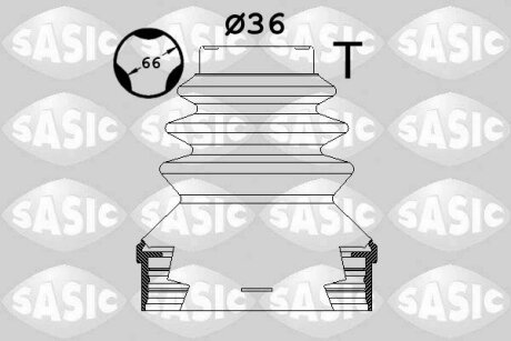 Комплект пильовиків гумових SASIC 1900036