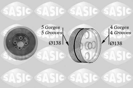 Шків ременя VAG SASIC 2156004 (фото 1)