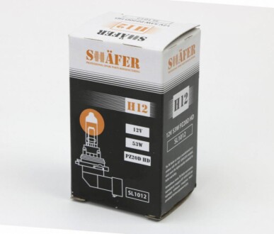 Лампа 12V H12 55W PZ20d HEAVY DUTY USA SHAFER SL1012