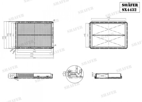 Фільтр повітряний Hyundai Sonata 15- /Kia Optima 15- SHAFER SX4432