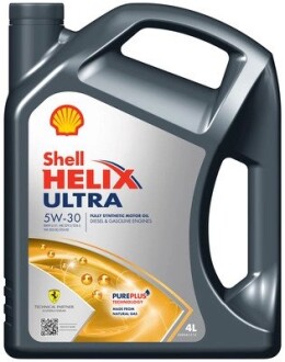 Олива моторн. Helix Ultra SAE 5W-30 (Каністра 4л) SHELL 550046268 (фото 1)