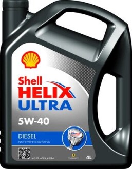 Олива моторна Helix Diesel Ultra SAE 5W-40 (Каністра 4л) SHELL 550046645