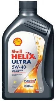 Олива моторна Helix Ultra SAE 5W-40 (Каністра 1л) SHELL 550052677