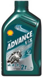 Масла моторные Advance VSX 2T (Канистра 1л) SHELL 550053703