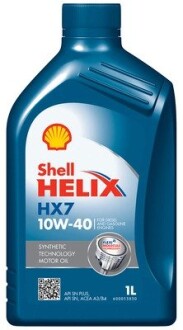 Олива моторна Helix HX7 SAE 10W-40 (Каністра 1л) SHELL 550053736