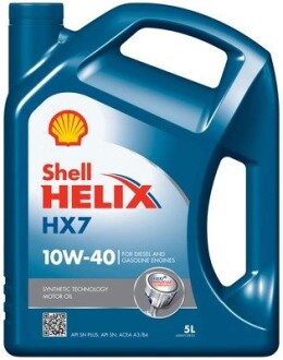 Масла моторные Helix HX7 SAE 10W-40 (Канистра 5л) SHELL 550053738