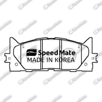 Колодки тормозной диск. TOYOTA Camry (выр-во SPEEDMATE, Korea) SK SPEEDMATE SM-BPJ009