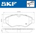 Комплект гальмівних колодок SKF VKBP 80006 (фото 4)