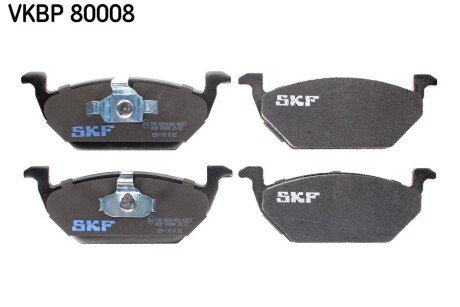 Колодки тормозные дисковые (комплект 4 шт.)) SKF VKBP 80008