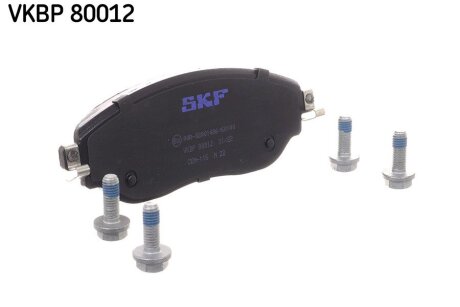 Колодки тормозные дисковые (комплект 4 шт.)) SKF VKBP 80012