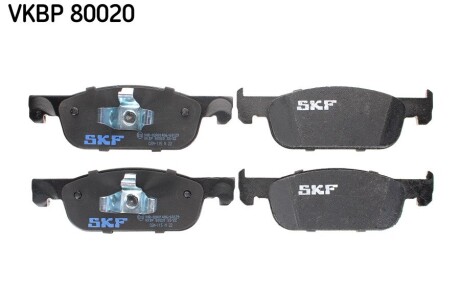 Колодки тормозные дисковые (комплект 4 шт.)) SKF VKBP 80020