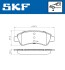 Колодки гальмівні дискові (комплект 4 шт) SKF VKBP 80040 (фото 2)