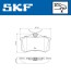 Комплект гальмівних колодок SKF VKBP 90001 (фото 2)