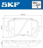 Колодки гальмівні дискові (комплект 4 шт) SKF VKBP 90023 (фото 2)