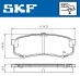 Комплект гальмівних колодок SKF VKBP 90136 (фото 2)