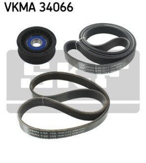 Роликовый модуль натяжителя ремня (ролик, ремень) SKF VKMA 34066