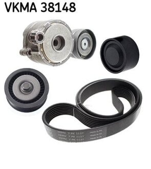 Роликовый модуль натяжителя ремня (ролик, ремень) SKF VKMA 38148