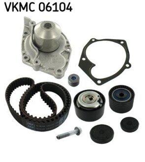 Роликовый модуль натяжителя ремня (ролик, ремень, насос) SKF VKMC 06104