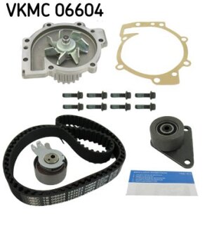 Комплект (ремінь+ролик+помпа) SKF VKMC 06604