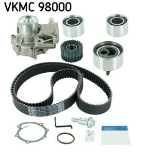 Комплект (ремінь+ролик+помпа) SKF VKMC 98000