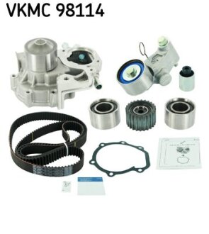 Комплект (ремінь+ролик+помпа) SKF VKMC 98114