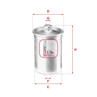 Фільтр паливний VW / Volvo / SAAB / Peugeot / Jaguar / Fiat / Audi / Alfa Romeo (СПЕЦВИКУП) SOFIMA S1506B