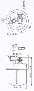 Фiльтр паливний Acura Legend / Honda Legend / Rover 800 (СПЕЦВИКУП) SOFIMA S1617B