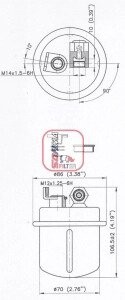 Фiльтр паливний Acura Legend / Honda Legend / Rover 800 (СПЕЦВИКУП) SOFIMA S1618B