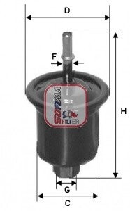 Фильтр топливный MITSUBISHI GALANT VI (СПЕЦВЫКУП) SOFIMA S1731B