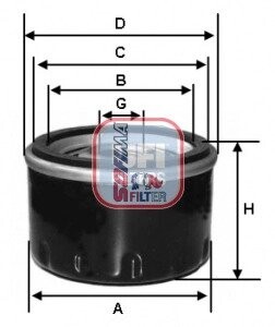 Фільтр оливний (СПЕЦВИКУП) SOFIMA S2327R