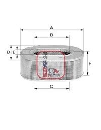 Фільтр повітряний mitsubishi, 2,5, 82-89 (СПЕЦВИКУП) SOFIMA S9981A