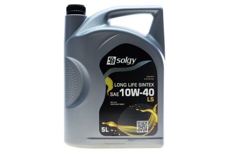 Масло моторное LONG LIFE SINTEX 10W-40 LS (5 L) Solgy 504037