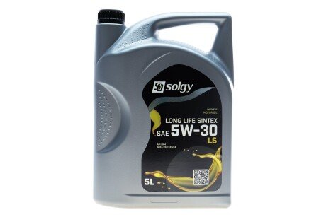 Масло моторное LONG LIFE SINTEX 5W-30 LS (5 L) Solgy 504045