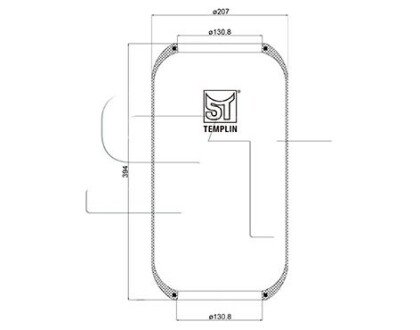 Подушка амортизуюча ST-TEMPLIN 04.060.6006.110