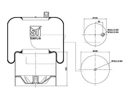 Подушка амортизуюча ST-TEMPLIN 04.060.6006.940