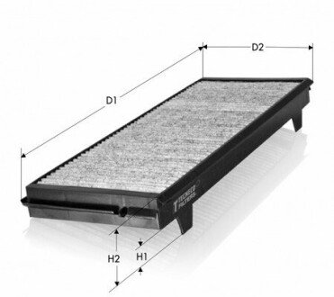 Фільтр салона вугільн. Saab 9-3 97-09 Tecneco CK8778C