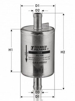 Фильтр газ.установки 1.2LPG Tecneco GAS46002