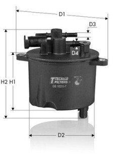 Фильтр топливный Peugeot/Citroen/Ford/Mitsubishi 2.2 HDI 05/06 Tecneco GS10288P