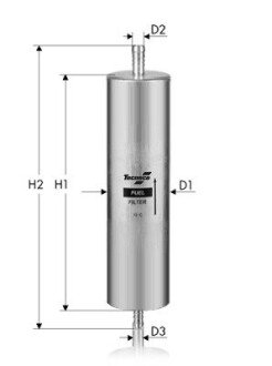 Фільтр паливний Audi A6 2.0TDi/3.0TDi 11-/A7 3.0TDi 11- Tecneco GS1198