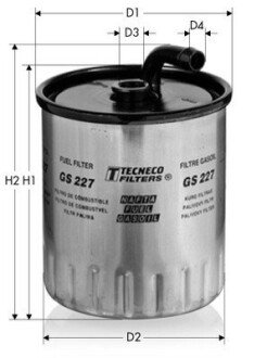 Фильтр топливный MB W203 (OM 611/612) G W461/463 ML W163 Tecneco GS227