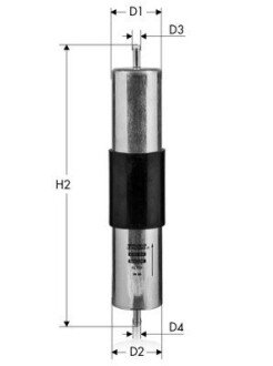 Фильтр топливный Bmw 316i, 318i, 318is, 328i, 530i, 54 Tecneco IN58