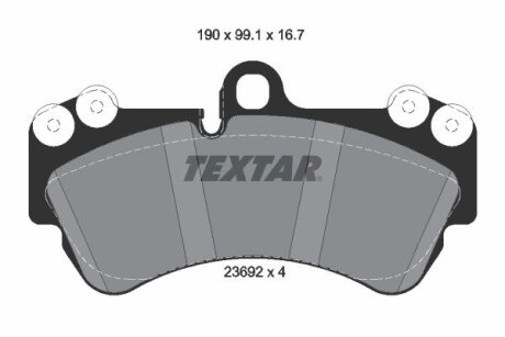 Комплект тормозных колодок TEXTAR 2369202