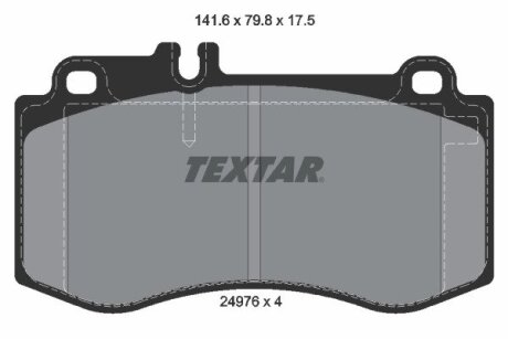 Комплект тормозных колодок TEXTAR 2497601